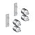 Kit Anti Vibracao Para Cortina Xusl2E/4E XUSZVA12 APC - Imagem 1