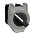Selector Switch Flush Mounted, Metal, Black, Ø30, 2 Positions, Stay Put, 1No 1 Nc XB4FD25 SCHNEIDER - Imagem 1