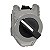 Selector Switch Flush Mounted, Metal, Black, Ø30, 2 Positions, Spring Return Right To Left, 1 No XB4FD41 SCHNEIDER - Imagem 1