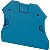 Placa De Extremidade Para Conector Parafuso 2 Pontos Azul NSYTRAC22BL SCHNEIDER - Imagem 1