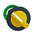 Flush Mounted Yellow Selector Switch Head 2 Pos Return Right To Left ZB5FD405 SCHNEIDER - Imagem 1