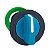 Flush Mounted Blue Selector Switch Head 3 Pos Stay Put ZB5FD306 SCHNEIDER - Imagem 1