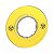 Legend Holder Ø60 For Emergency Stop Switching Off Push Button, Plastic, Yellow, Unmarked ZBY9121 SCHNEIDER - Imagem 1