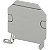Placa De Extremidade Para Conector Parafuso 150Mm2 2 Pontos Cinza NSYTRAC952 APC - Imagem 1