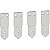 Conexao Sup Frontal Mtz1 06-16 - 4P Ext LV833733 SCHNEIDER - Imagem 1