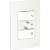 Conjunto Variador Eletronico Para Ventilador 127V + 2 Int Paralelos 10Ax Pl/Br S71312129 SCHNEIDER - Imagem 1