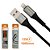 BA-CBO102 CABO USB PARA LIGHTNING 1MTS 12W BASIKE - Imagem 1