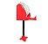 Base Reta c/ haste PVC 30cm - Vermelho - Imagem 2