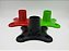 Base Reta c/ haste PVC 30cm - Preta - Imagem 1