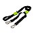 Guia Dupla Classic Black Verde Dog Trip Brasil - Imagem 1