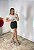 Shorts Saia Malha Pop Skinny Com Cinto Removível Feminino Moda Gringa - Imagem 1