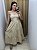 Vestido Midi Liso Bege - Imagem 1