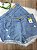 Shorts Jeans Coração Plus Size - Imagem 1