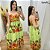 Vestido Bruna Verde Floral - Imagem 1