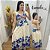 Vestido Tropical Pássaro Azul Bic - Imagem 1