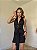 Vestido Julia Detalhes Drapeado Preto - Imagem 1