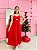 Vestido Midi Vermelho Viscolinho - Imagem 1