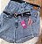 Shorts jeans lapela Cinto - Imagem 1