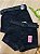 Shorts jeans Preto Cinto Quadrado - Imagem 1