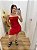 Vestido Lastex Bata Vermelho - Imagem 2