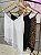 Blusa Assimétrica renda lisa - Imagem 1