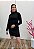 Vestido Curto Canelado em Ribana com Gola Alta e Manga Longa - Imagem 4