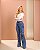 Calça Jeans Wide Leg Cargo Utilitária Poderosa– Lavagem Azul Escura - Imagem 3
