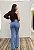 Calça Jeans Flare com Bolso Faca e Vinco Frontal – Lavagem Clara - Imagem 2