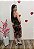 Vestido Midi em Tule Drapeado Estampa Abstrata – Sem Bojo - Imagem 4