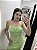 Vestido Ribana Laço Tomara Que Caia Verde - Imagem 3