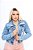 JAQUETA JEANS DESTROYD LAVAGEM USED VERTERE JEANS VTR 0170 - Imagem 1