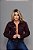 JAQUETA JEANS COM LYCRA LAVAGEM BORDÔ VERTERE JEANS VTR 0176 - Imagem 4