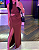 Vestido Detalhes Recortes Canelado Marinho - Imagem 6