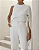 Conjunto Blusa Assimétrica Com Calça Off White - Imagem 5