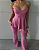 Conjunto Blusa Assimétrica Babado Rosa - Imagem 5