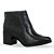 Bota Bottero Cano Baixo Couro Burnish Preto Feminino - Imagem 1