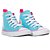 Tênis Converse Chuck Taylor Cano Alto Azul Claro/Rosa Infantil - Imagem 3