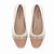 Sapato Piccadilly  Anabela Off White/Marrom Feminino - Imagem 2