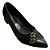 Sapato Piccadilly Napa Lux Linho Preto Feminino - Imagem 4