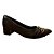 Sapato Piccadilly Napa Lux Linho Preto Feminino - Imagem 1
