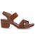Sandalia Usaflex Couro Canela Marrom Feminino - Imagem 1