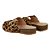 Sandalia Bottero Couro Poney Leopardo Amarelo Feminino - Imagem 2