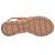 Sandalia Usaflex Couro Tan Marrom Feminino - Imagem 4