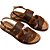 Sandalia Usaflex Couro Pinho Feminino - Imagem 1