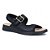 Sandalia Piccadilly Napa Stretch Soft Preto/Preto Feminino - Imagem 1