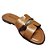 Chinelo Mariotta Carneiros Ambar Marrom Feminino - Imagem 1