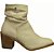 Bota Perlatto Couro CFT Off Branco Feminino - Imagem 1