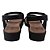 Sandalia Usaflex Couro Textura Preto Feminino - Imagem 4