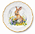 Prato Raso Decorativo em Melamina – Coleção Coelhos - Imagem 3