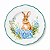 Prato Raso Decorativo em Melamina – Coleção Coelhos - Imagem 4